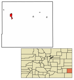 Location with Prowers County and Colorado