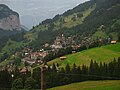 Widok na Wengen z Wengernalpbahn