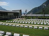 Fortogna. Il cimitero delle vittime del Vajont, dopo la sua ristrutturazione.