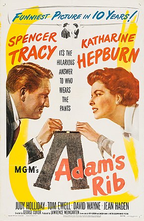 Description de l'image Adam's Rib (1949 poster).jpg.