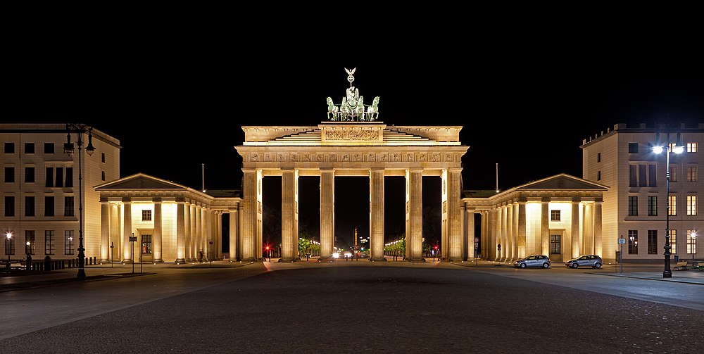 Das Brandenburger Tor in der deutschen Hauptstadt Berlin