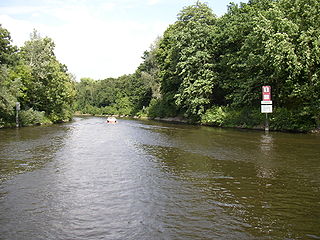 Einfahrt aus dem Griebnitzsee