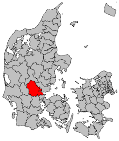 Kart over Vejle kommune