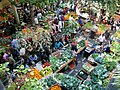 Puestos de fruitas a o aire libre en l'interior.