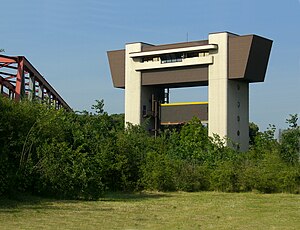 Unterhauptturm der Schleuse