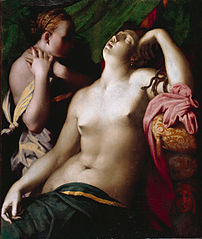 Rosso Fiorentino, Kleopatran kuolema, 1525.