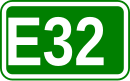 Zeichen der Europastraße 32