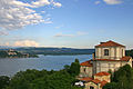 Veduta dal San Carlone sul Sacro Monte di Arona