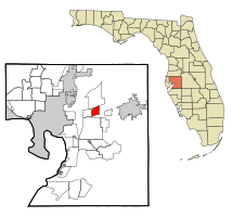 Location in Hillsborough County and the state of Florida