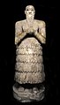 Statue of Iku-Shamagan, c. 2453 BC. Temple of Ninni-Zaza, Mari.[46][47] National Museum of Damascus.