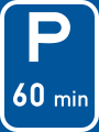 Parking with a 60-minute limit