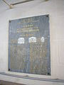 Plaque à la mémoire des agents de la SNCF tués pendant la Seconde Guerre Mondiale à Limoges (20 juin 2010)