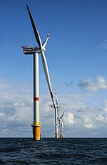 Aerogeneradores en el Mar del Norte