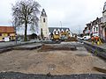 Fouilles sur un site de plein air Place de la République à Annappes en 2017).