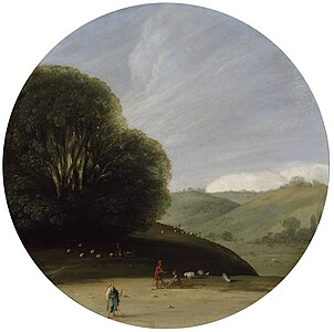 Paysage pastoral (vers 1616), Oxford, Ashmolean Museum.