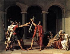 O xuramento dos Horacios, Jacques-Louis David (1784)