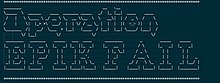 ASCII art forms the text "Operation EPIK FAIL"