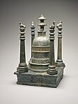 Stupa-shaped reliquary, Kushan period, about 2nd century CE