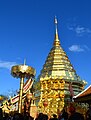 Golden mount at the temple