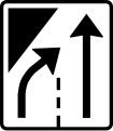 End of extra lane