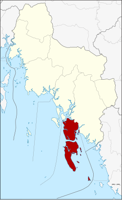 District location in Krabi province