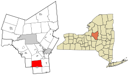 Location in Oneida County and the state of New York.