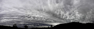 Panorama de stratocumulus avec mamma en formation