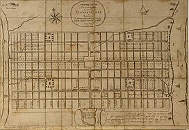 Thomas Holme's: Sketch of Philadelphia