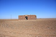 Abandoned schoolhouse in the ghost town of Mesquite