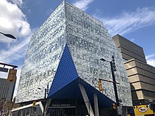 cube-shaped multi-story building