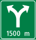 Verzweigungs­ankündigung Autobahn und Autostrasse (national und kantonal)