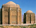 The Kharāghān twin towers, built in Iran in 1053 to house the remains of Seljuq princes