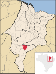 São Raimundo das Mangabeiras – Mappa