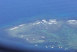 Sanur reef seen from above