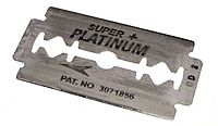 A modern double-edge safety razor blade