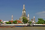 Wat Arun i Bangkok, ett av de mest kända landmärkena i Thailand.