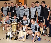 Le THW Kiel le 12 août 2007, remportant la Coupe Schlecker.