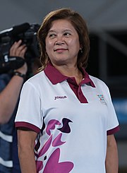 Description de l'image 2018-10-15 Floor Victory ceremony (Apparatus Final Girls' Artistic Gymnastics) at 2018 Summer Youth Olympics by Sandro Halank–013.jpg.