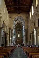 Cefalù Cathedral (1131–1240), with rib vault in the chancel at east end