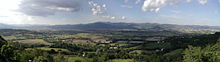 Panorama de la haute vallée du Tibre depuis Citerna.