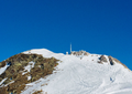 Le Pic du Midi de Bigorre depuis le télésiège Coume Lounque, en février 2022