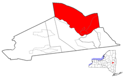 Location of Glenville within Schenectady County