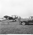 Mitsubishi Ki-46 fleanmasines yn hannen fan it KNYL yn Menado, Selebes, 3 oktober 1945