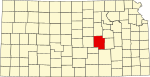 State map highlighting Marion County