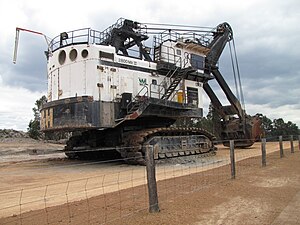 Pelle en butte, MK II 2800. P&H Mining, Collie, Australie.