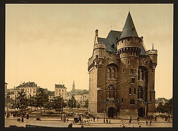 The Halle Gate in the late 19th century, after restoration