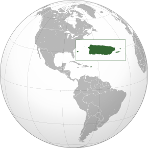 Location of Puerto Rico