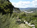 Calçada romana amb Ubrique al fons