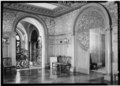 View from dining room toward conservatory, 1970