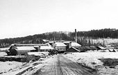 Alna teglverks fabrikkområde i Strømsveien i Oslo. Foto: Knut Eng, 1966 /Oslo Museum